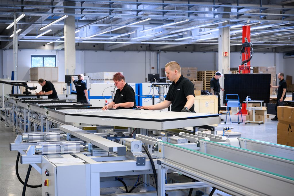 Sunmaxx Employees Working at the PVT Production Line