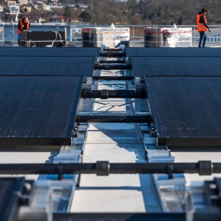 Decarbonization Automotive Plant Detailed View Roof System