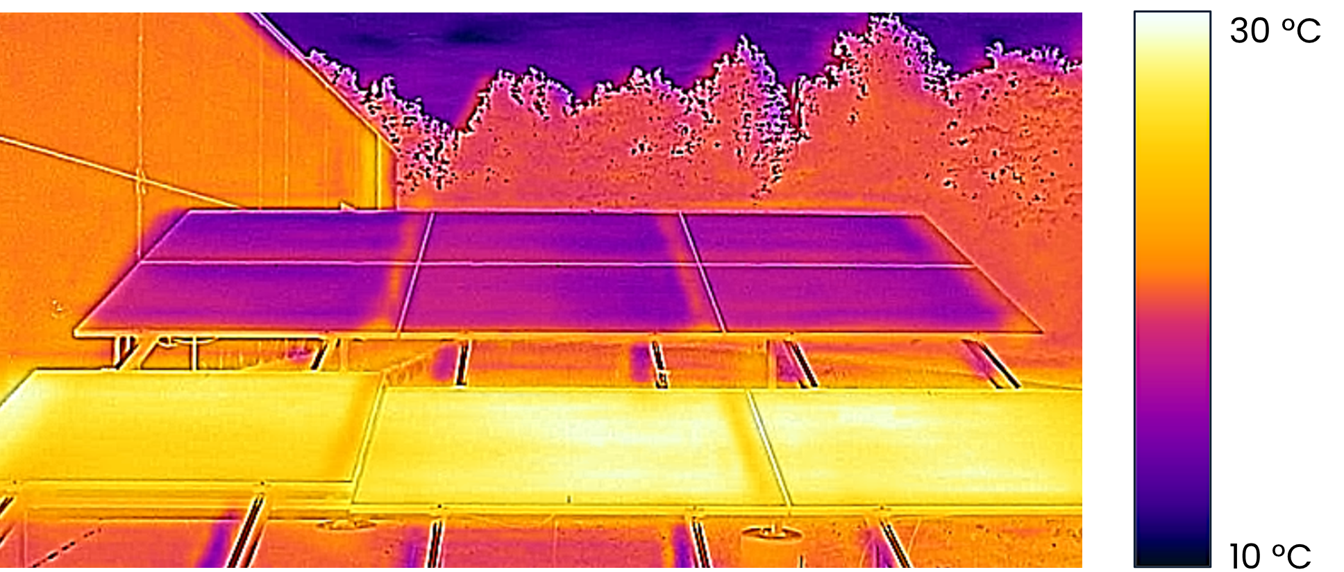 Field Data Thermographic Image During Heating Operation