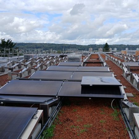 PVT Flat Roof System on Arlesheim Clinic Building Installation Progress Copyright IB-Krallinger GmbH