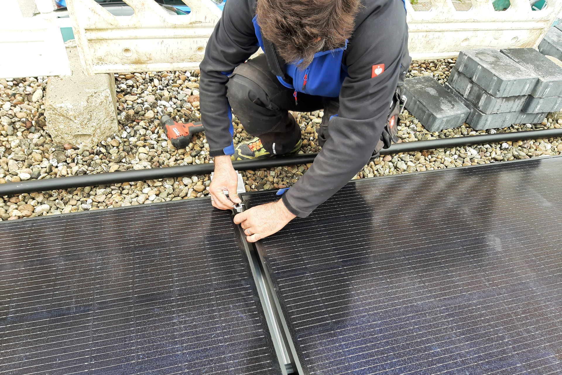 PVT module installation of frame