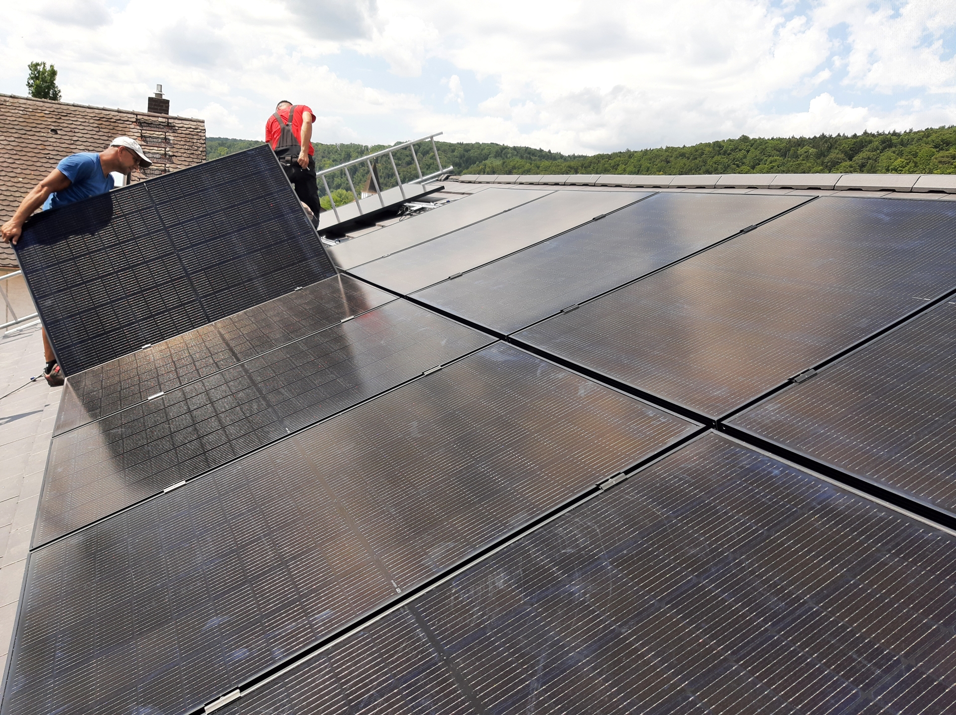 PVT system installation in progess