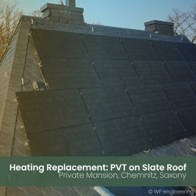 Reference PVT bivalent heating system refurbishment in old mansion in Chemnitz