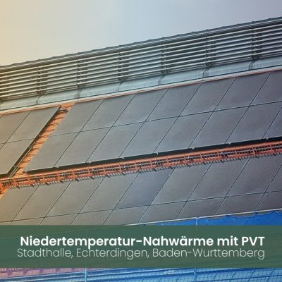 Referenz Niedertemperatur Netz mit PVT in Echterdingen