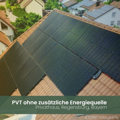 Referenz PVT monovalent ohne weitere Energiequelle in Regensburg