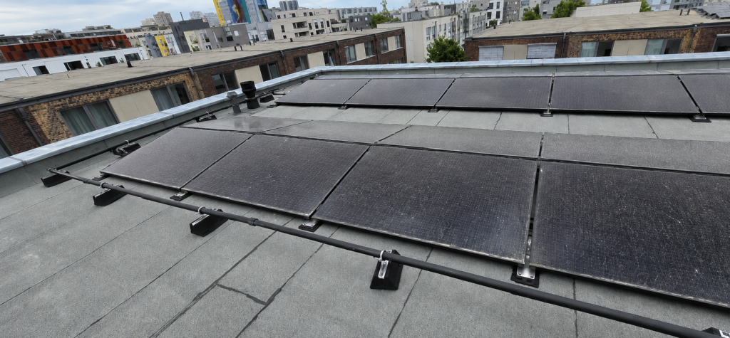 : Section of the PVT system supplying a hybrid heating installation in the greater Berlin area