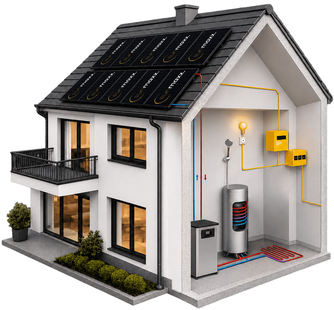 PVT als Strom- und Wärmequelle integriert in Haustechnik